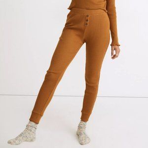 Madewell Ribbed Knit Slim Cotton Pajama Comfy Loungewear Pants - Small NWT